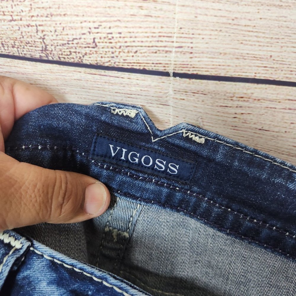 Vigoss The New York Capri Jeans Women's Size 11/12 Embellished Pockets Flaps - Picture 12 of 15